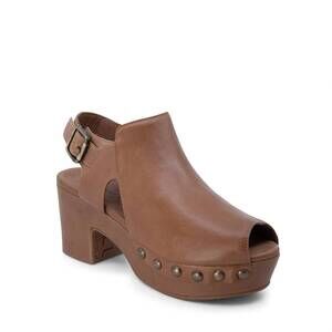 NEW CHOCOLAT BLU women's galla sandal in tobacco leather